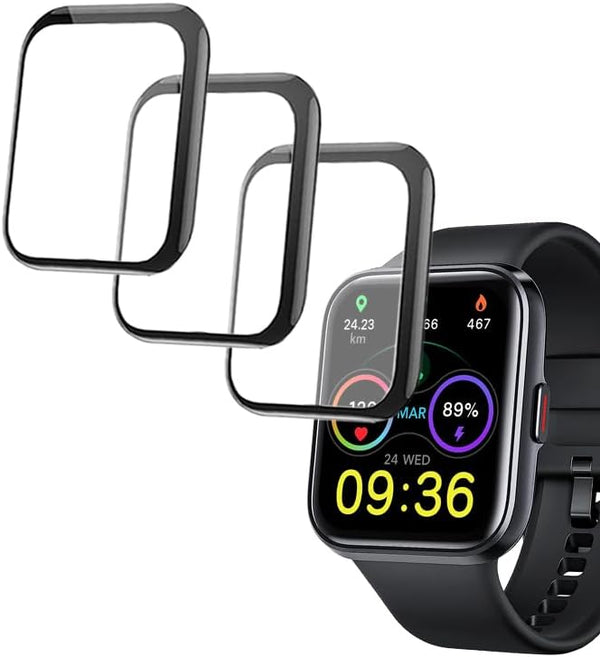 3D Screen Protector Compatible with ID208 PLUS 1.8” ENOMIR Fitpolo Quican Smart Watch (Answer/Make Calls)