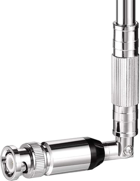 BINGFU 20-1300MHz 8 Police Scanner Antenna Section Telescopic BNC Male Compatible with Uniden Bearcat Whistler Radio