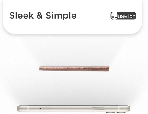 Stick-On Phone Wallet for Back of iPhone or Android Case | 6 Sleeve Credit Card Holder - Pocket for Cards, Money & ID -