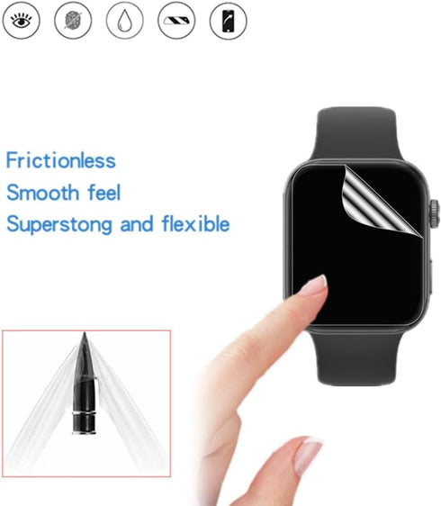 Screen Protector for FITVII HM57 Fitness Tracker, HD Full Coverage TPU Protective Film (6PCS)