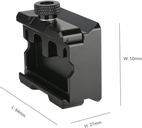 NICEYRIG Quick Release Clamp for ARCA Swiss Standard, with Bottom Plate for Manfrotto Gimbal Tripod Switch Adapter