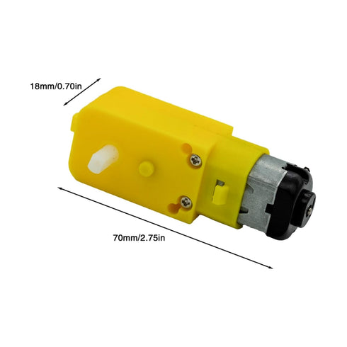 YFUSET 6Pcs 3V-6V 1:48 TT Motor DC Electric Motor Dual Shaft Geared Magnetic Gearbox Ratio for Arduino Smart Car Robot
