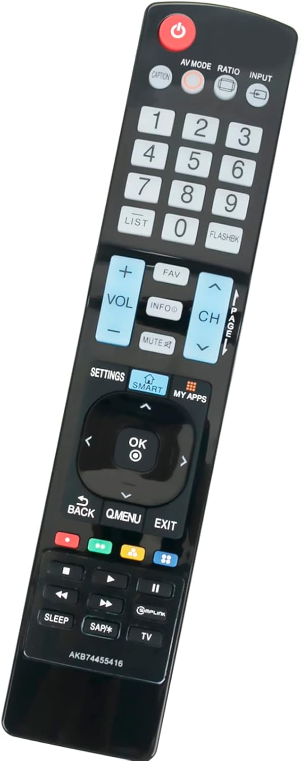 PERFASCIN AKB74455416 Replacement Remote Control Compatible with LG LED LCD TV Models 40LF6300, 65LF6300, and More