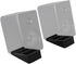 Monoprice 15 Tilted Wedge Desktop Speaker Stands for Medium Sized Speakers, Speaker Riser, Anti-Vibration, Degrees