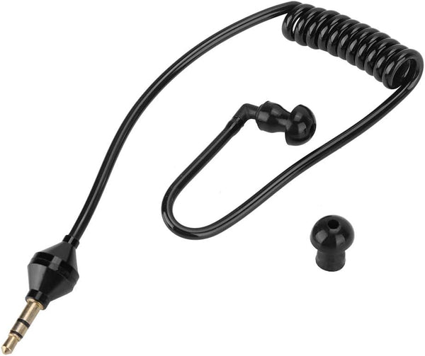Lightweight Monaural 3.5mm Stereo Headset, Anti-Radiation with Flexible Air Tube for Comfort.
