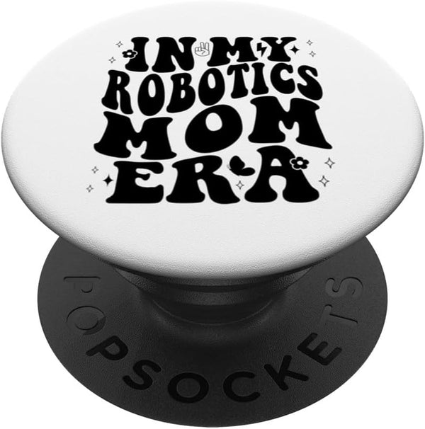 Retro In My Robotics Era Funny Wave for Kids Adults Standard PopGrip by PopSockets