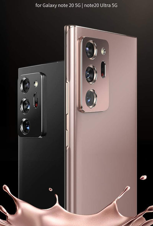 2 Pack Metal Camera Lens Protector for Samsung Note 20 Ultra, Full Coverage Case for Note20 Ultra 5G Camera Screen