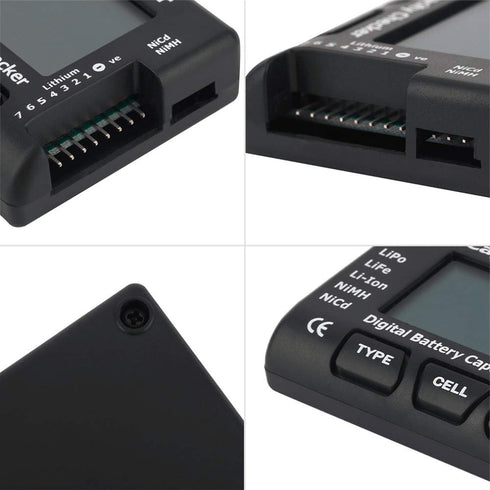 HiLetgo LiPo LiFe Li-Ion NiMH Nicd Cell Meter, Digital Battery Capacity Checker for Power Test