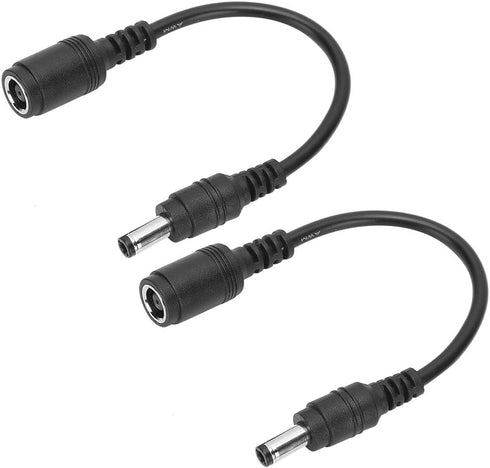 2Pcs Converter Cable, 7.4x5.0mm Female to 5.5x2.5mm Male, Premium ABS Material, Durable and Sturdy for Short Distance