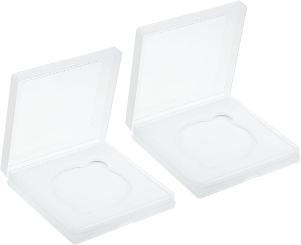 PATIKIL 72mm Lens Filter Case, 2pcs Portable Water Resistant Dustproof Plastic for Photography Filter Storage