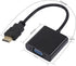 VLSQHNCF 1080P Seamlessly HDMI to VGA Adapter, HDMI Male to VGA Female Unidirectional Converter, Supports Sound