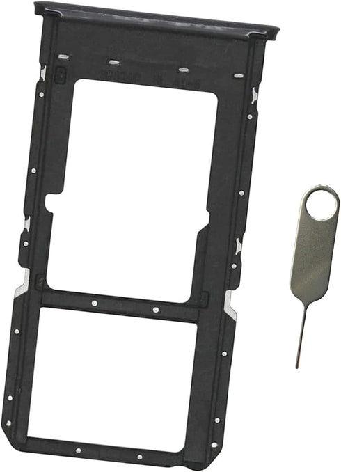 for OnePlus Nord N10 5G Dual Sim Card Tray Slot Holder Replacement for OnePlus Nord N10 5G BE2029 BE2025 BE2026 BE2028,with Eject Pin (N10 5G-Dual Sim-Black)