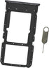for OnePlus Nord N10 5G Dual Sim Card Tray Slot Holder Replacement for OnePlus Nord N10 5G BE2029 BE2025 BE2026 BE2028,with Eject Pin (N10 5G-Dual Sim-Black)