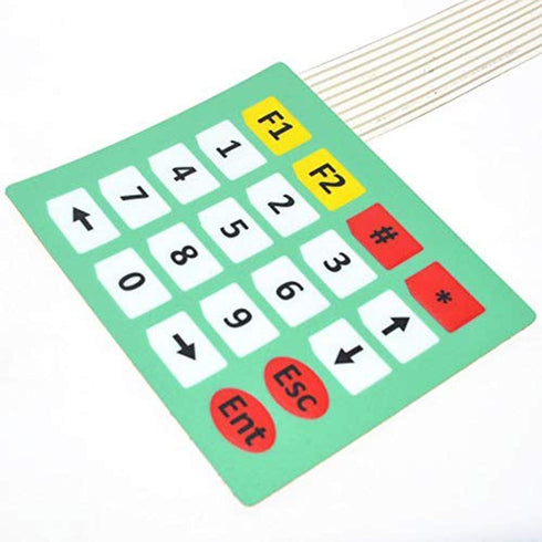 4Pcs 4x5 Keys Matrix Array 20 Key Keypad Membrane Switch Control Panel for Arduino