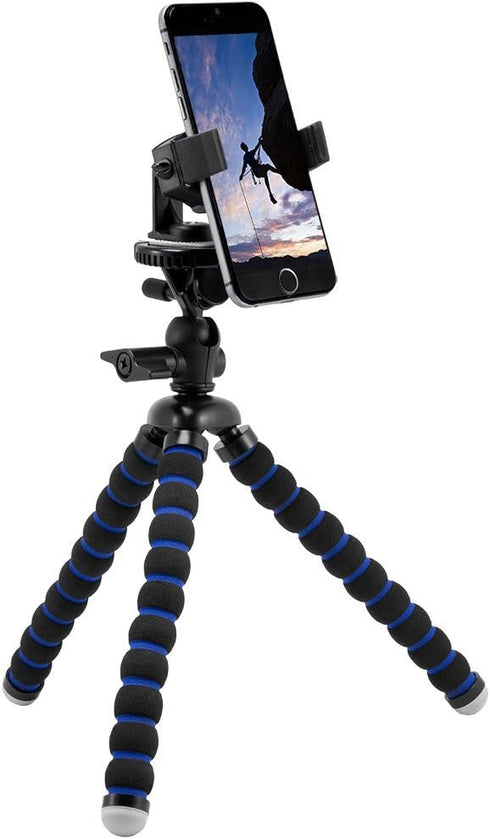 ARKON 11” Tripod Phone Mount for iPhone 11, XS, XR, Galaxy Note 10, Retail Black