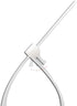 Superun Releasable Zip Ties - 8 Inch, 50 Lbs Tensile Strength, Pack of 100 Reusable Cable Ties in White