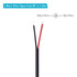 Fancasee 2 Pack Speaker Wire RCA Female Plug Jack Connector Adapter to Bare Wire for Audio Video