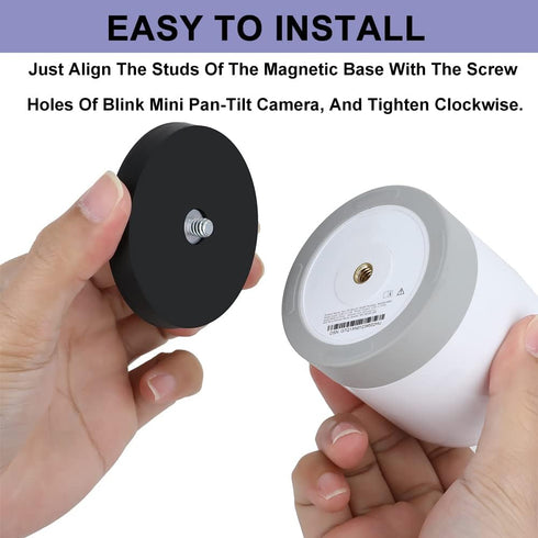 Magnet Camera Mount Compatible with Blink Mini Pan Tilt Camera, Magnetic Base Stand with 1/4 inch Thread