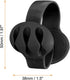 HARFINGTON 4pcs 2 Cable Clips Non-Adhesive "S" Shape Cable Management for Cord Organizer Cable Clips Bedroom Nightstand