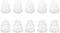 uxcell Soft Silicone Earbud Tips, 10pcs Noise-Reducing Eartips, 5mm Inner Hole, Clear, Fit Most In-Ear Headphones