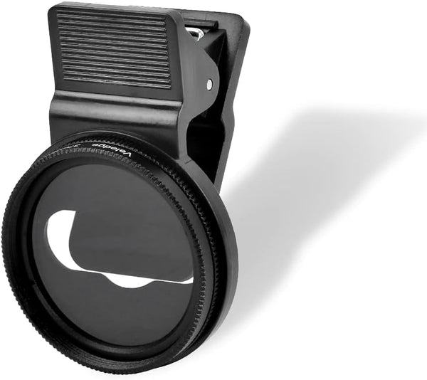 37mm CPL Polarizing Lens Filter, Portable Polarizer for Camera Lens, Mobile Phone Clip Designed
