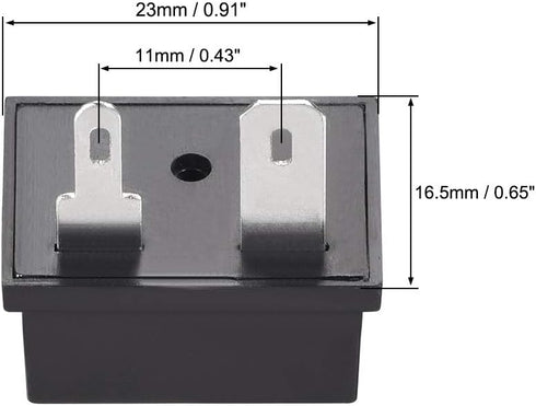 uxcell 10Pcs 2 Way Spring Speaker Terminal Clip Push Release Connector Cable Terminals Strip Block WP2-203