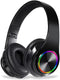 MGHOAQFRS Bluetooth Headphones Over Ear, Noise Reduction Wireless Headphones with Microphone/Deep Bass, HiFi