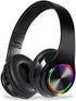 MGHOAQFRS Bluetooth Headphones Over Ear, Noise Reduction Wireless Headphones with Microphone/Deep Bass, HiFi