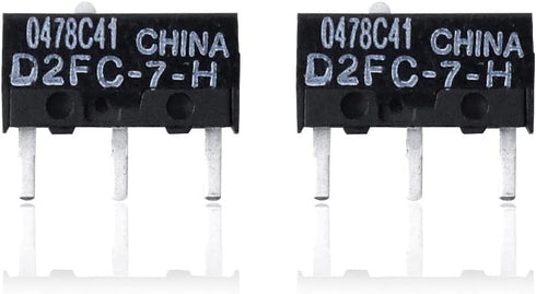 Pack of 4 Micro Switches Compatible for Razer Logitech Apple SteelSeries MS Mouse (4PCS D2FC-7-H)