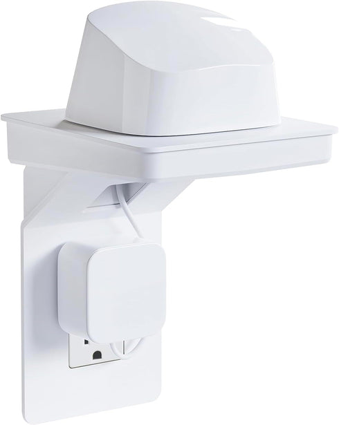 ECHOGEAR Outlet Shelf for Decora/GFCI Outlets - Next-Gen Design with Built-in Cord Storage for Bulky Plugs