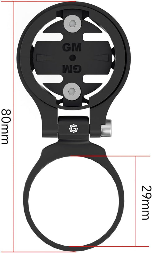 Bike Stem Computer Mount, Adjustable Out Front Mount for Garmin Edge 25 130 200 500 510 520 800 810 820 1000 1030