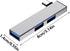 Argzm 90 4 2 USB2.0 1 USB3.0 Degree Portable USB C Hubs Port USB Expansion Fast Data Hubs with for PC Laptop