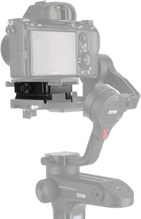 NICEYRIG Quick Release Clamp for ARCA Swiss Standard, with Bottom Plate for Manfrotto Gimbal Tripod Switch Adapter