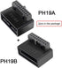 NFHK USB 3.0 20pin Male to Female Extension Adapter, Up & Down Angled 90 Degree Overmold