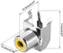 uxcell PCB Panel Mount Single RCA Socket Female Jack Video AV Connector (4Pcs, Silver Tone)