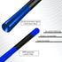 Surosha 4.7 Inch Car Short Antenna, Car Radio Antenna, Aluminum AM/FM Radio Vehicle Screw-in Stubby Aerial, Auto