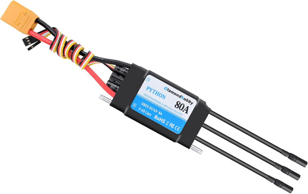 DH 80A 2-6S Waterproof Brushless ESC Electronic Speed Controller with 5V/6V 8A