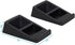 Monoprice 15 Tilted Wedge Desktop Speaker Stands for Medium Sized Speakers, Speaker Riser, Anti-Vibration, Degrees