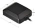 Eightwood Waterproof Active Navigation GPS Antenna Fakra Blue C Female Right Angle Magnetic Base for Car Stereo Head