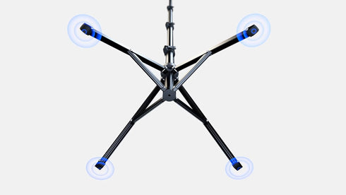 Fugetek 62" Professional Selfie Stick Tripod, Stable 4 Leg Design, Bluetooth Remote, Lightweight, Compatible with
