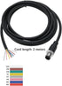 8 Pin M12 Sensor Connector Straight Aviation Cable Male to Male Waterproof Electrical Cable