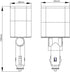5 in 1 Fast Charging Retractable Car Charger, Cigarette Lighter Splitter with 2.6ft Cord, Dual USB Ports, 2 Sockets