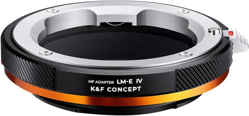 K&F Concept IV PRO L/M-E Lens Mount Adapter with Aperture Control for Leica M Series to Sony-E