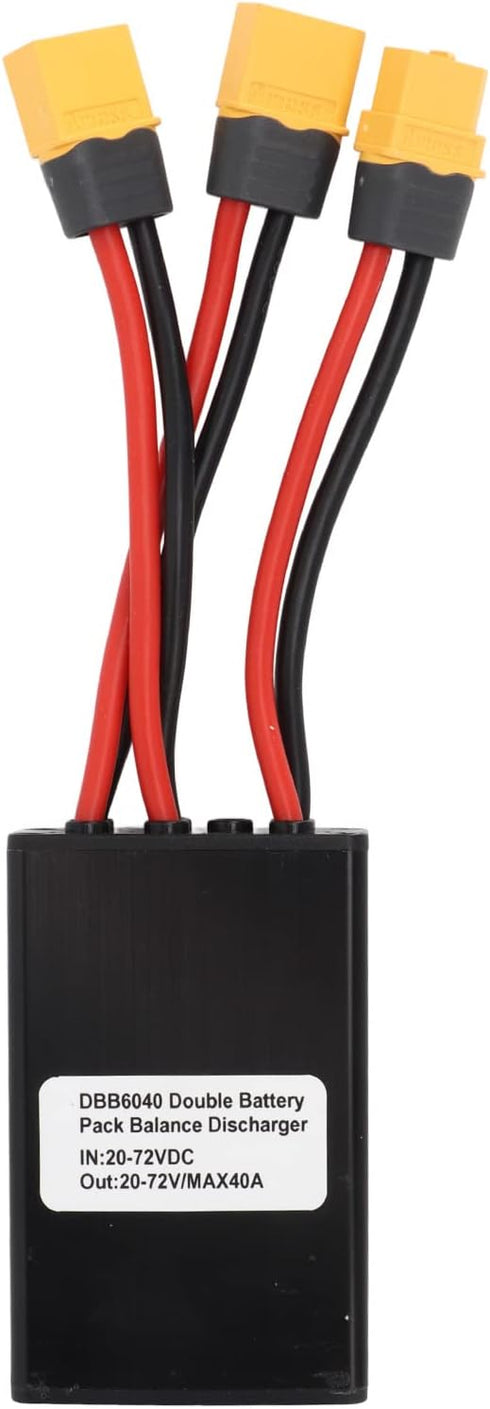 Dual Battery Connector: 20V-72V Double Battery Discharge Converter for Ebike Electric Bike (40A)