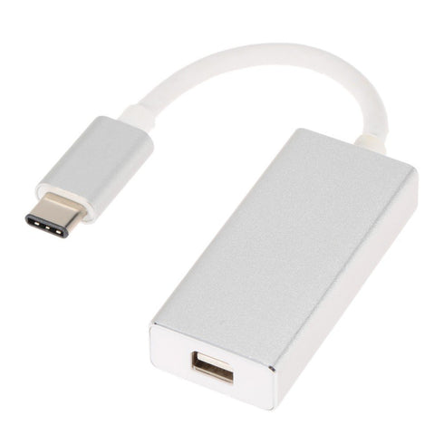 chenyang USB-C USB 3.1 Type C to Mini DisplayPort DP Adapter Cable - 1080p HDTV with Gold Aluminium Case for 2015 New