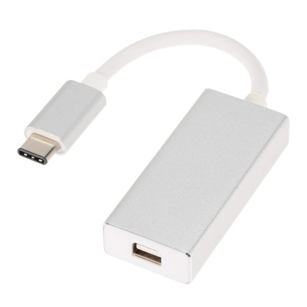chenyang USB-C USB 3.1 Type C to Mini DisplayPort DP Adapter Cable - 1080p HDTV with Gold Aluminium Case for 2015 New