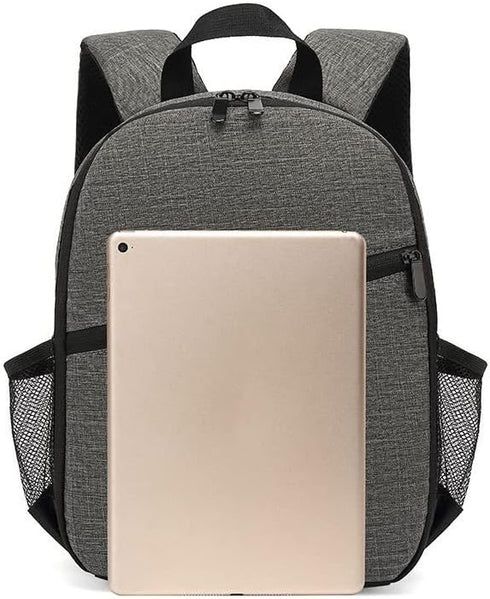 Waterproof Camera Backpack, Large Capacity Camera Bag for Unisex Outdoor Photography Hiking Travel, Grey