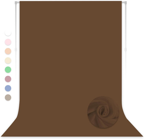 LYLYCTY Dark Brown Backdrop for Photoshoot, Professional Photo Backdrop Background Curtain for Product