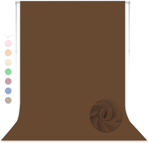 LYLYCTY Dark Brown Backdrop for Photoshoot, Professional Photo Backdrop Background Curtain for Product