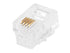 Monoprice 6P4C RJ11 Modular Plugs, 50 Pack for Flat Solid/Stranded Cable